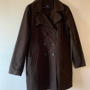 GAP Classic Brown Trench Coat Size Large